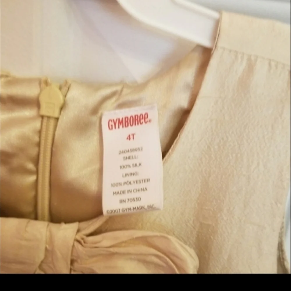 Gymboree silk dress size 4